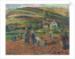 The Harvest of Potatoes, Pontoise, 1874 by Camille Pissarro