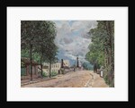 The Road of Gennevilliers; La route de Gennevilliers, 1872 by Alfred Sisley