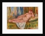 Reclining Female Nude; Femme nue couchee, 1918 by Pierre Auguste Renoir