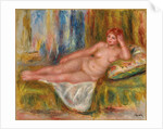 Reclining Female Nude; Femme nue couchee, 1918 by Pierre Auguste Renoir