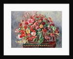 Basket of Flowers; Corbeille de fleurs, 1890 by Pierre Auguste Renoir
