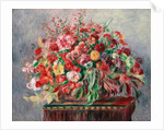 Basket of Flowers; Corbeille de fleurs, 1890 by Pierre Auguste Renoir