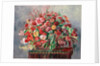 Basket of Flowers; Corbeille de fleurs, 1890 by Pierre Auguste Renoir