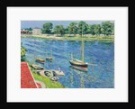 The Seine at Argenteuil, Boats at Anchor by Gustave Caillebotte