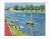 The Seine at Argenteuil, Boats at Anchor by Gustave Caillebotte