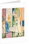 In the Temple Hall; In der Tempelhalle, 1914 by August Macke
