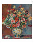 Vase with Flowers; Vase de fleurs, 1881 by Pierre Auguste Renoir