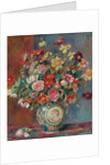 Vase with Flowers; Vase de fleurs, 1881 by Pierre Auguste Renoir
