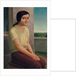 Seated Girl; Sitzendes Madchen, 1927 by Georg Schrimpf