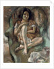 Young Girl in an Armchair; Jeune fille au fauteuil, 1922 by Jules Pascin