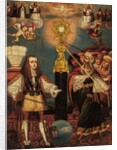 Charles II in Defense of the Eucharist, late 17th century by Cuzco School