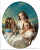 Three Young Girls from the Chateaubourg Family, 1850 by Hermann Winterhalter