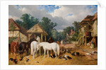 The Farmyard, 1860 by John Frederick Herring Snr