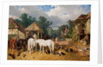 The Farmyard, 1860 by John Frederick Herring Snr