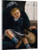 Girl with Puppy, c.1882-1883 by Jacques-Emile Blanche