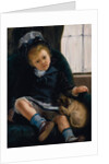 Girl with Puppy, c.1882-1883 by Jacques-Emile Blanche