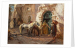 A Scene in Morocco by Frederick Arthur Bridgman