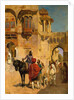 Departure for the Hunt in the Forecourt of a Palace of Jodhpore, c.1898-1900 by Edwin Lord Weeks