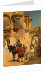 Departure for the Hunt in the Forecourt of a Palace of Jodhpore, c.1898-1900 by Edwin Lord Weeks