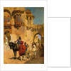 Departure for the Hunt in the Forecourt of a Palace of Jodhpore, c.1898-1900 by Edwin Lord Weeks