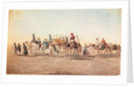 Our Caravan in the Desert by Jean Nicolas Henri de Chacaton