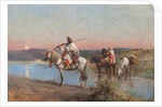 Fording a Stream by Edwin Lord Weeks