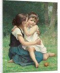 Sisterly Love, 1892 by François Alfred Delobbe