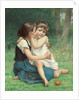 Sisterly Love, 1892 by François Alfred Delobbe