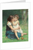 Sisterly Love, 1892 by François Alfred Delobbe