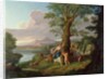 River Landscape with a Nymph Plucking a Branch from a Bleeding Tree by Andrea Locatelli