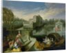 The Spring: Fete Champetre in a Water Garden with Figures in a Boat by Jean Antoine Watteau