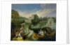 The Spring: Fete Champetre in a Water Garden with Figures in a Boat by Jean Antoine Watteau