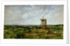 Landscape with Figures by a Windmill by Frederick Waters Watts