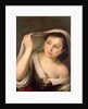 A young girl raising her veil by Bartolome Esteban Murillo