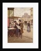 A Parisian Street Scene by Francesco Miralles Galaup