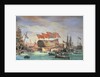 The Launching of HMS 'Trafalgar' at Chatham, July 1820 by C. John Mayle Whichelo