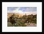 A View of Jerusalem, with the Dome of the Holy Rock, 1864 by Carl Friedrich Heinrich Werner