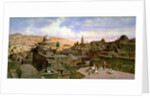 A View of Jerusalem, with the Dome of the Holy Rock, 1864 by Carl Friedrich Heinrich Werner