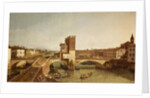 The Bridge at Delle Navi, Verona by Bernardo Bellotto