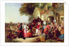 The Arrival of the Coach, 1850 by Thomas Falcon Marshall