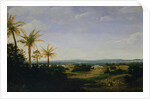 Brazilian Landscape with the Portuguese Residence, the Church and the Casa Granda, the River Varzea Beyond by Frans Jansz Post