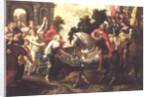 Jephthah: Greeted by his Daughter at Mizpath by Erasmus II Quellinus