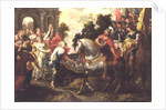 Jephthah: Greeted by his Daughter at Mizpath by Erasmus II Quellinus