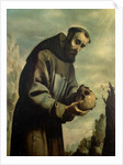 St. Francis in Meditation by Francisco de Zurbaran