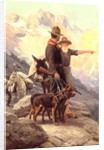 The Mountain Hunt, 1917 by Frank Tenney Johnson