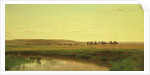 A Wagon Train on the Plains by Thomas Worthington Whittredge