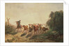 Union Drover with Cattle for the Army, 1860 by Otto Sommer