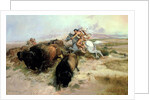 Buffalo Hunt, 1897 by Charles Marion Russell