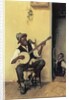 The Banjo Player, 1881 by Leon Delachaux