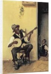 The Banjo Player, 1881 by Leon Delachaux